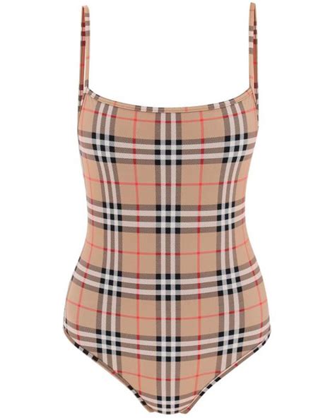 burberry one piece swimsuit nova check|Burberry bikinis for women.